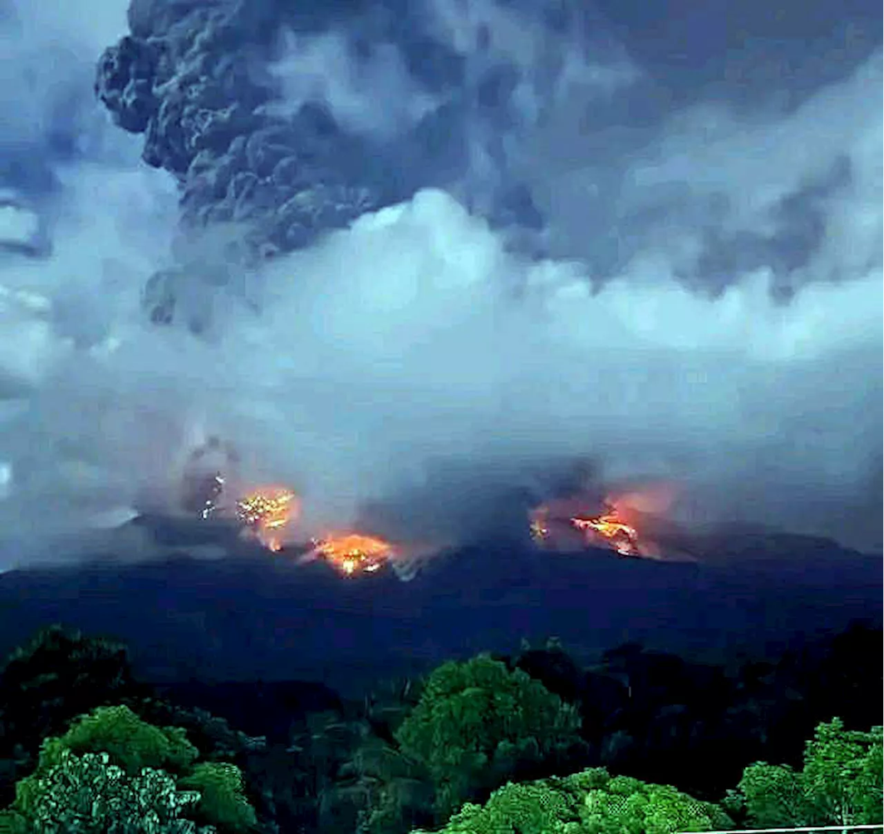Kanlaon Volcano blows anew