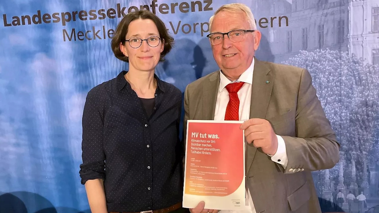 Mecklenburg-Vorpommern: Land startet Förderprogramm für Klimaschutz vor Ort
