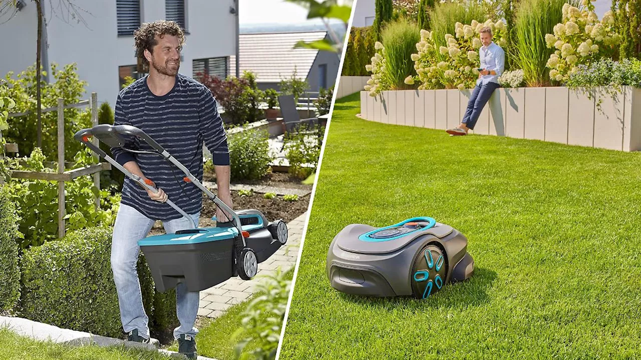 Pflege oder Plage für den Rasen?: Mähroboter oder Rasenmäher? Dieses Gerät kann dem Rasen schaden