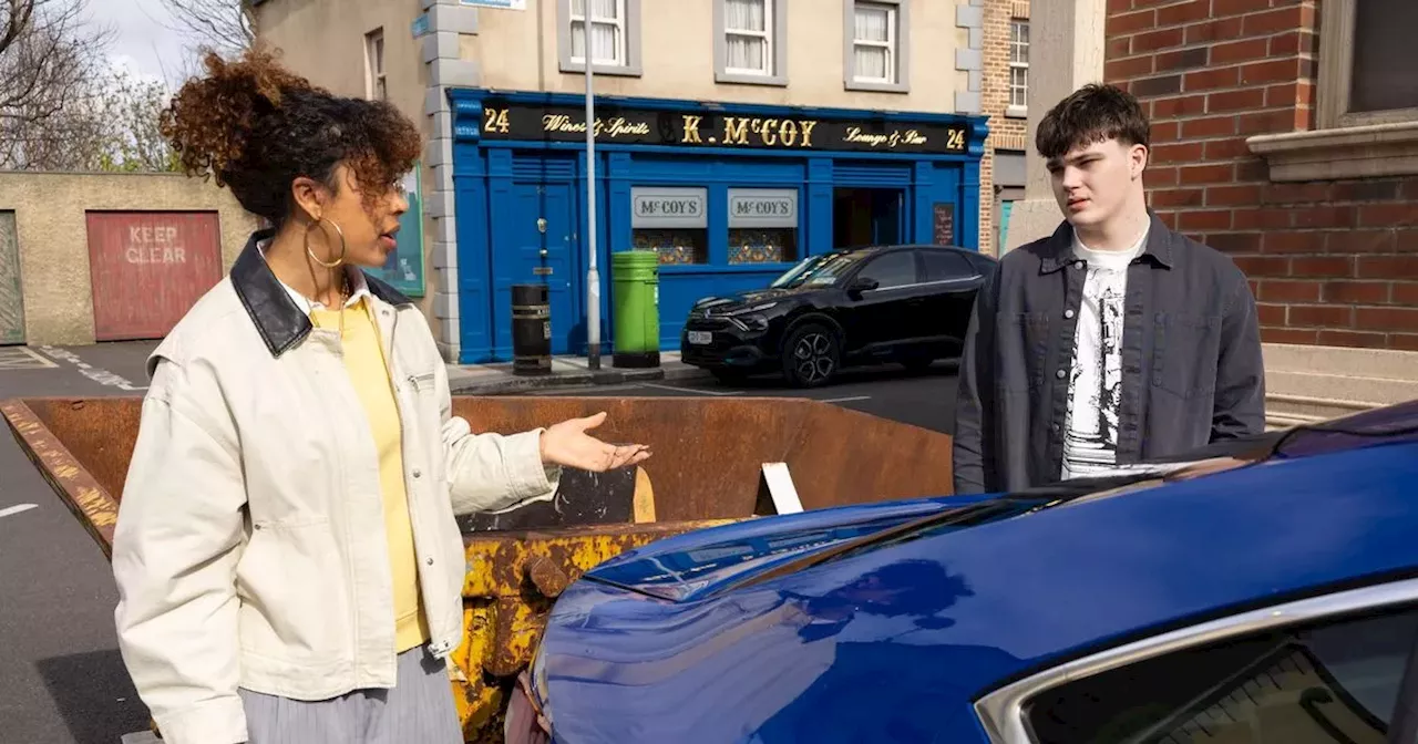 Fair City's Lorcan Jr sent packing after Ruby crashes Victor's car