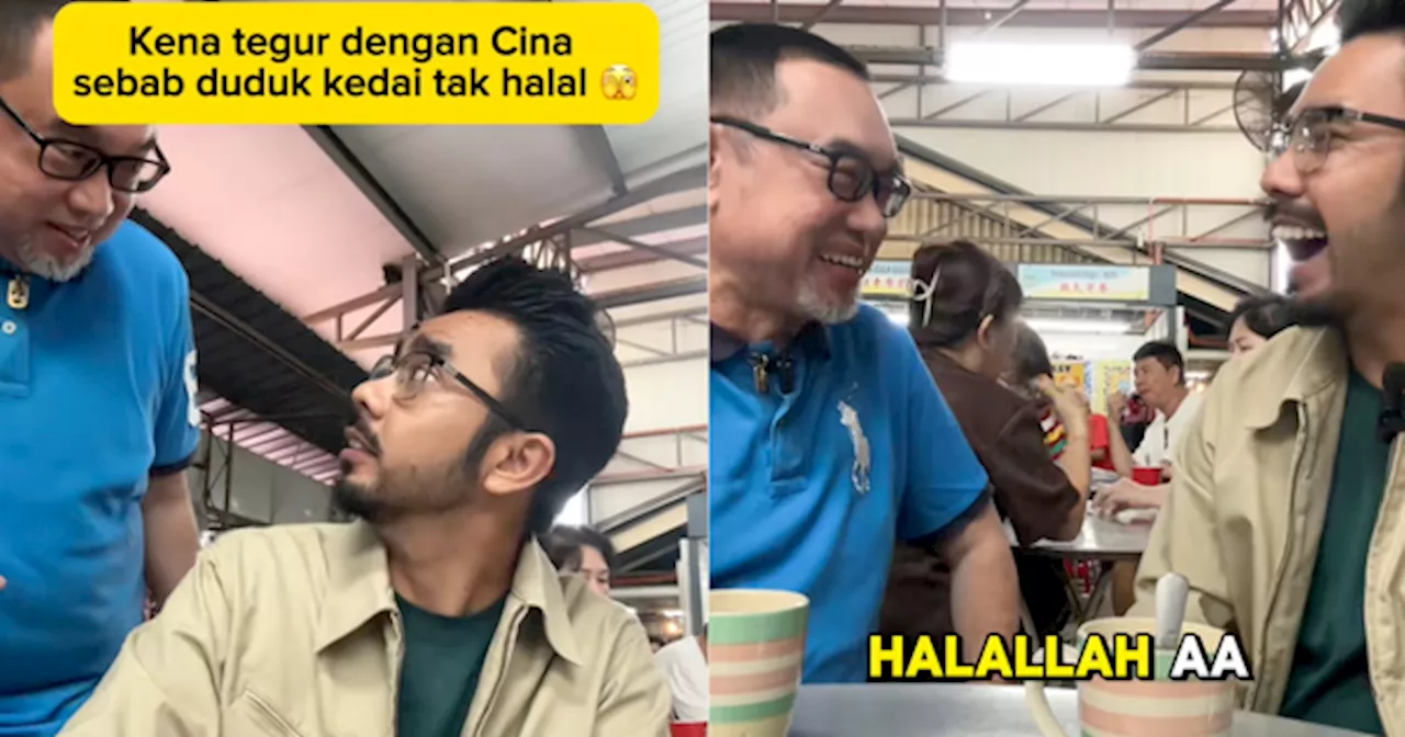 Lelaki Ditegur Uncle Cina Masa Minum Di Kedai Non-Halal, Ramai Persoal Kebersihan Cawan