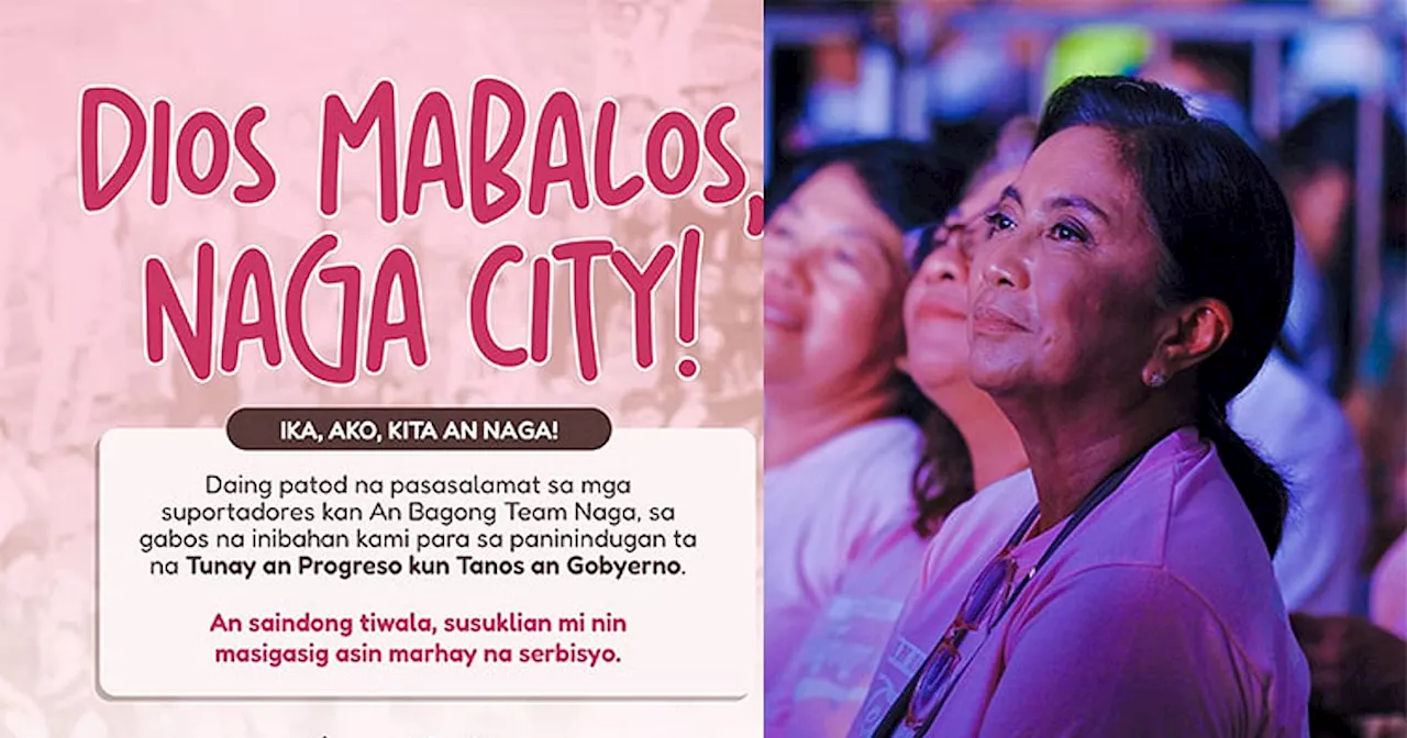 Leni Robredo named as Naga’s first female mayor