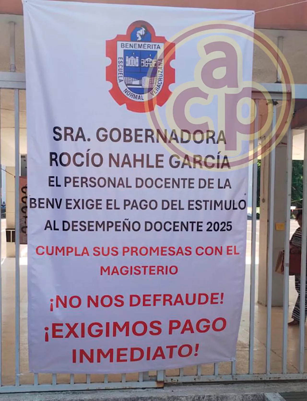 En la Normal Veracruzana exigen pago de Estímulo al Desempeño Docente