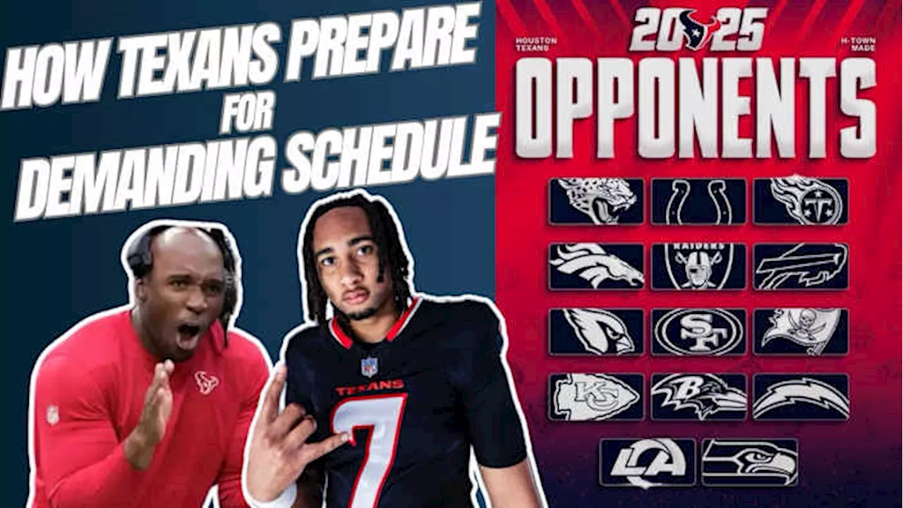 How Texans prep for demanding first-place schedule that includes primetime games against Chiefs, Bills