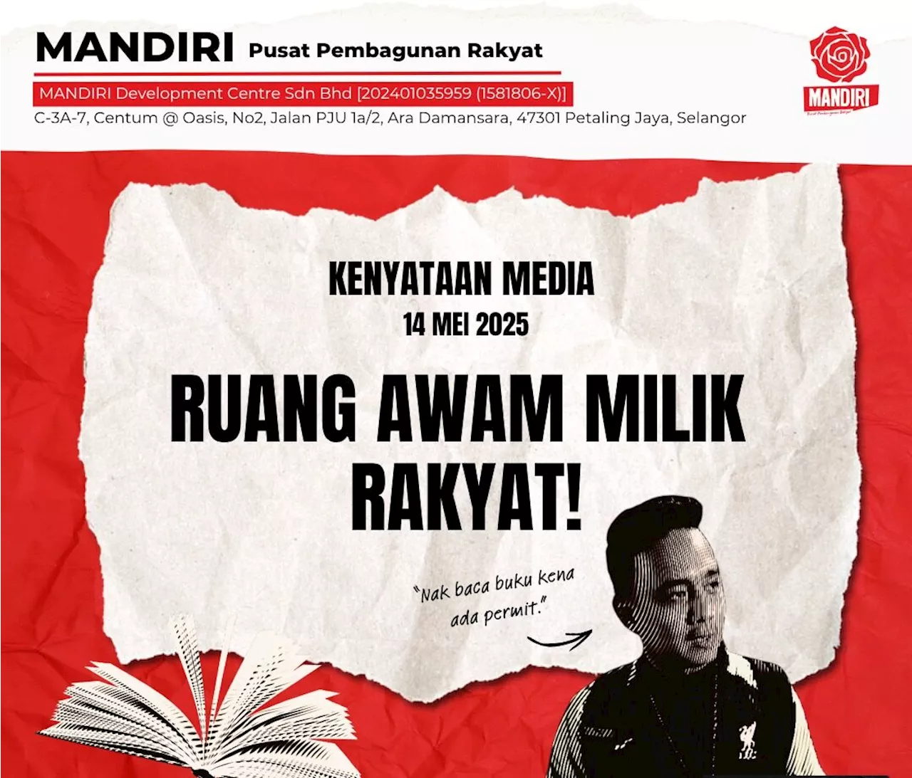 Ruang awam milik rakyat, tidak perlu kelulusan DBKL
