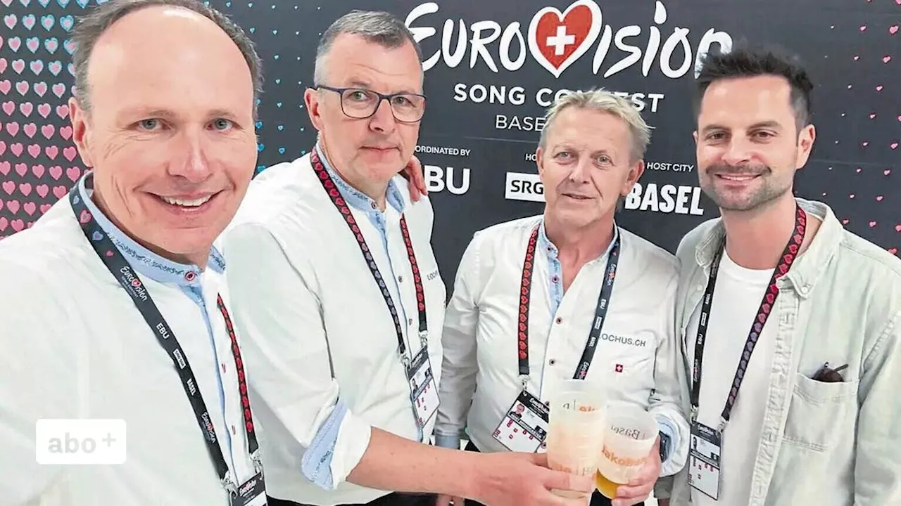 Schwyzer bläst Alphorn auf ESC-Bühne
