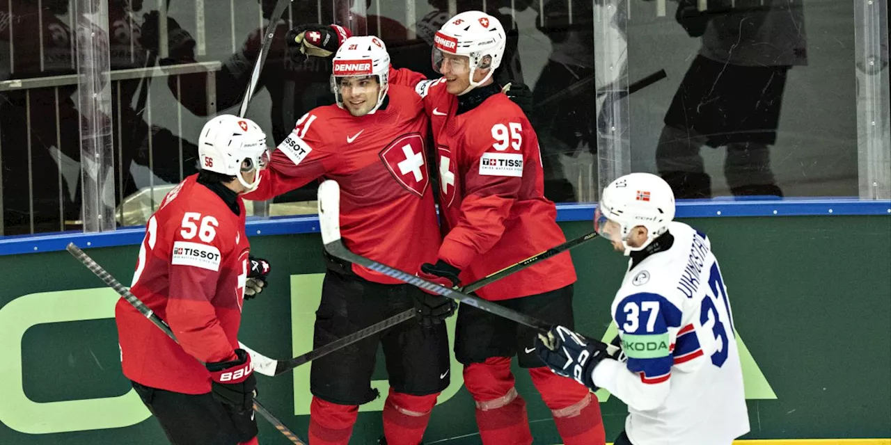 Eishockey-WM: Schweiz siegt gegen Norwegen abgeklärt mit 3:0