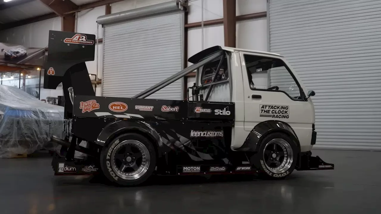 This modified Mitsubishi Minicab is one of the wildest kei trucks you’ll ever find