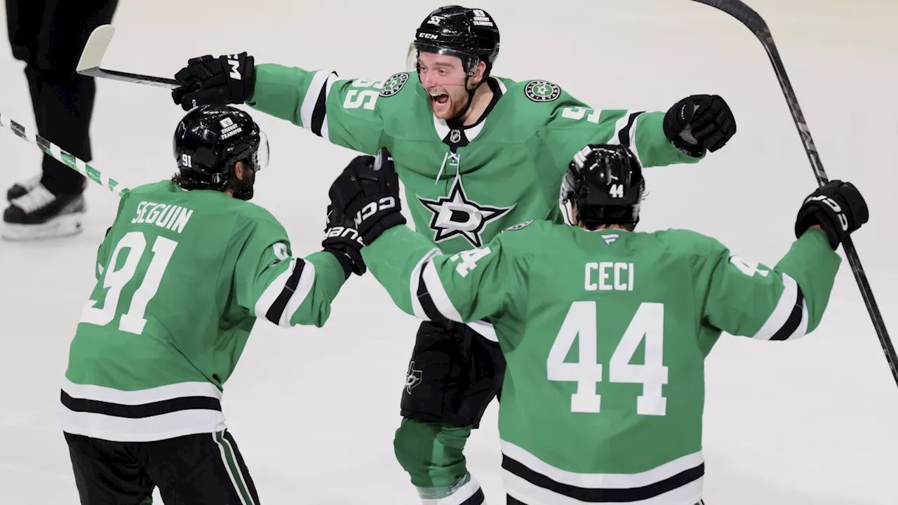 Harley scores on OT power play, Stars beat Jets 2-1 to reach 3rd straight West final