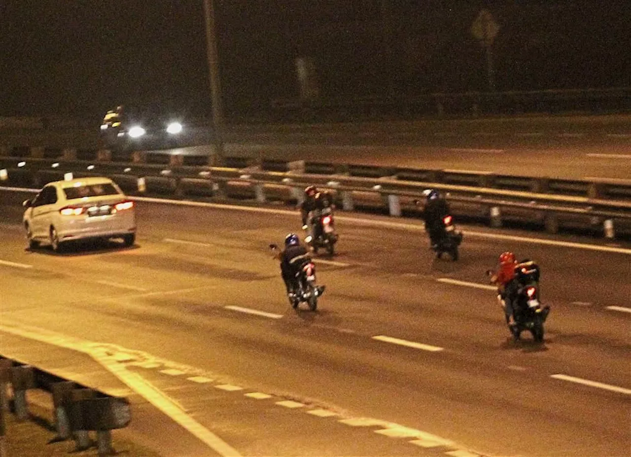 Police crack down on illegal motorcycle racing in Iskandar Puteri