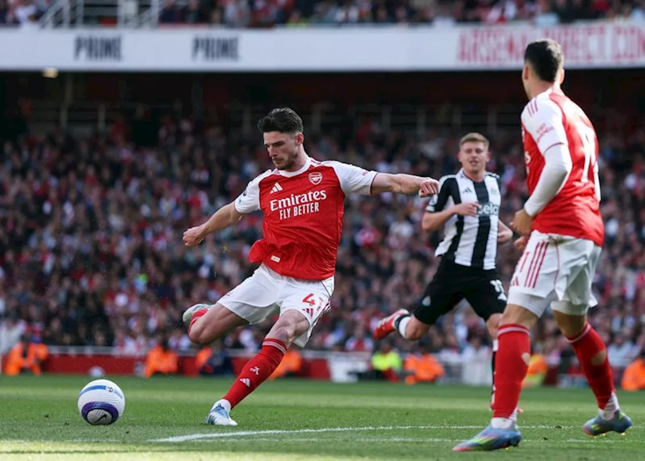 Soccer-Arsenal relief as Rice secures narrow win over Newcastle