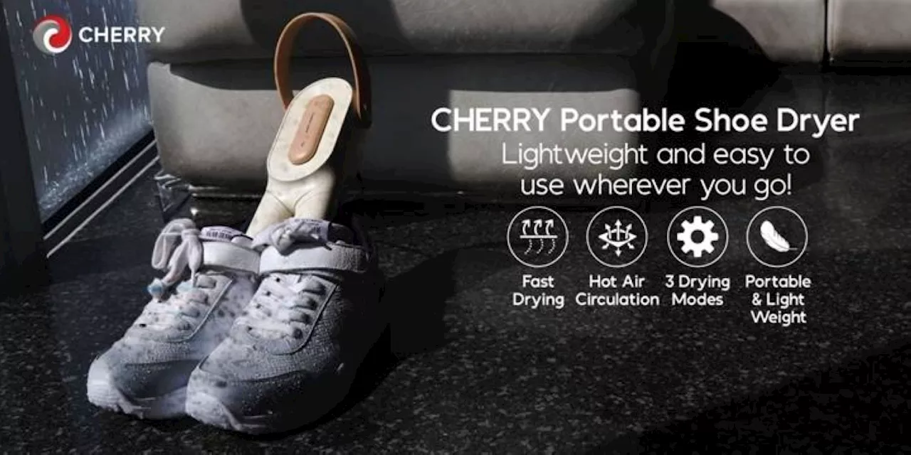 Cherry Portable Shoe Dryer a travel-friendly essential