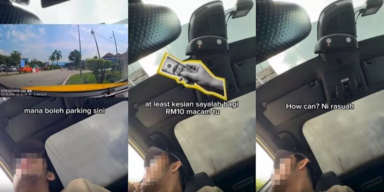 Kajang Hospital Guard Allegedly Asks for RM10 Bribe to Avoid Clamping Illegally Parked Car
