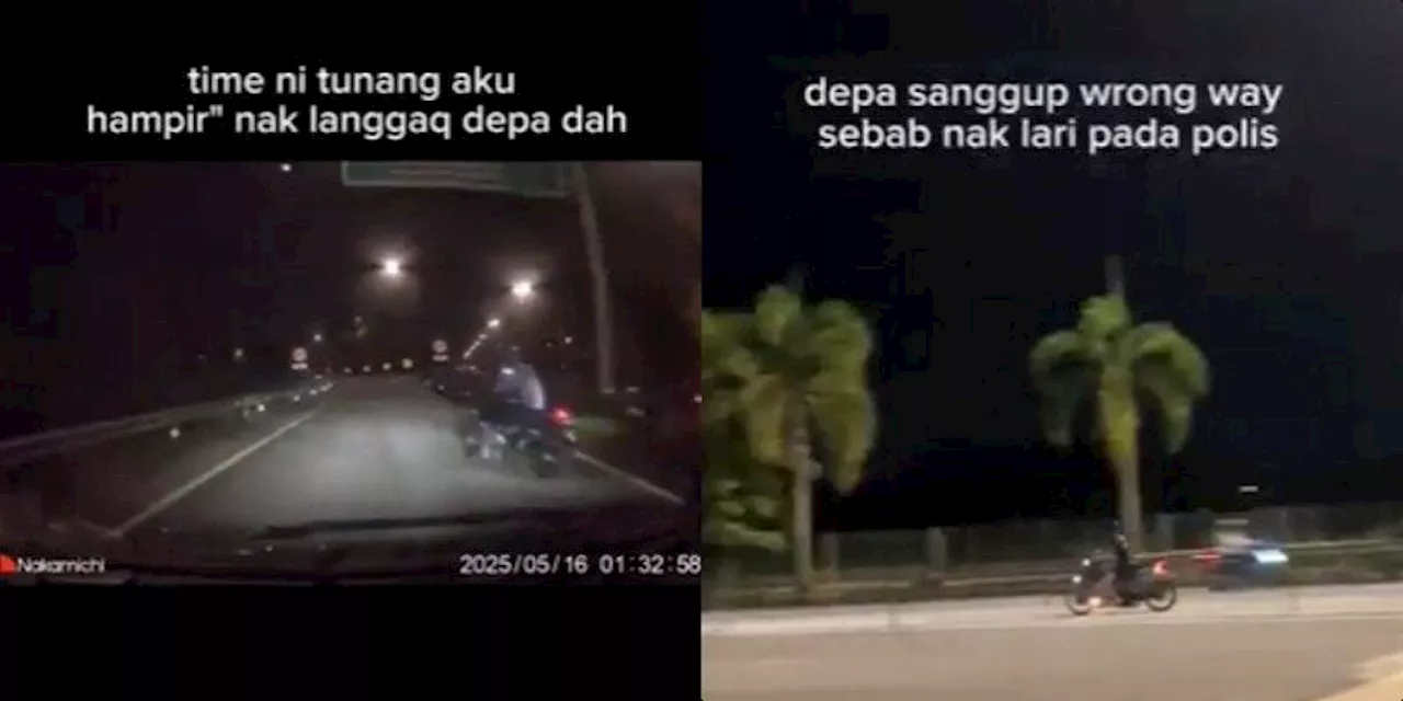 WATCH: Police Officer Tells Man to Share Video of Mat Rempits Who Nearly Crashed Into His Car