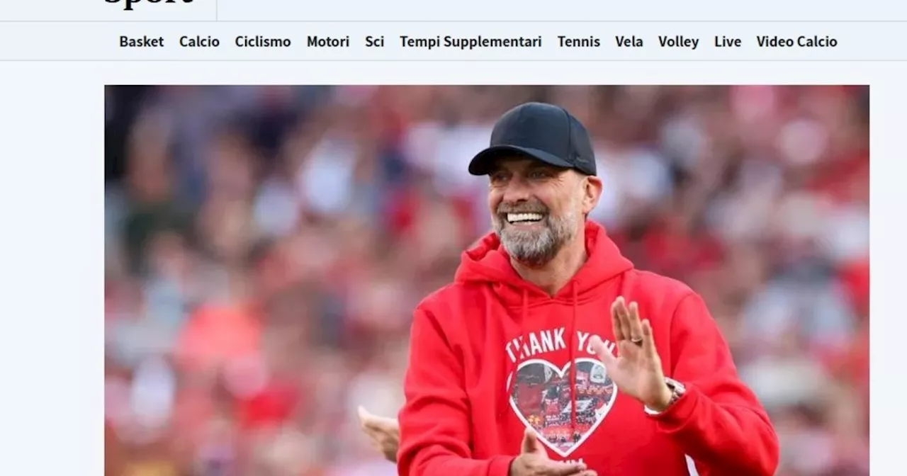 Sorpresa: anuncian a Klopp como nuevo técnico de la Roma