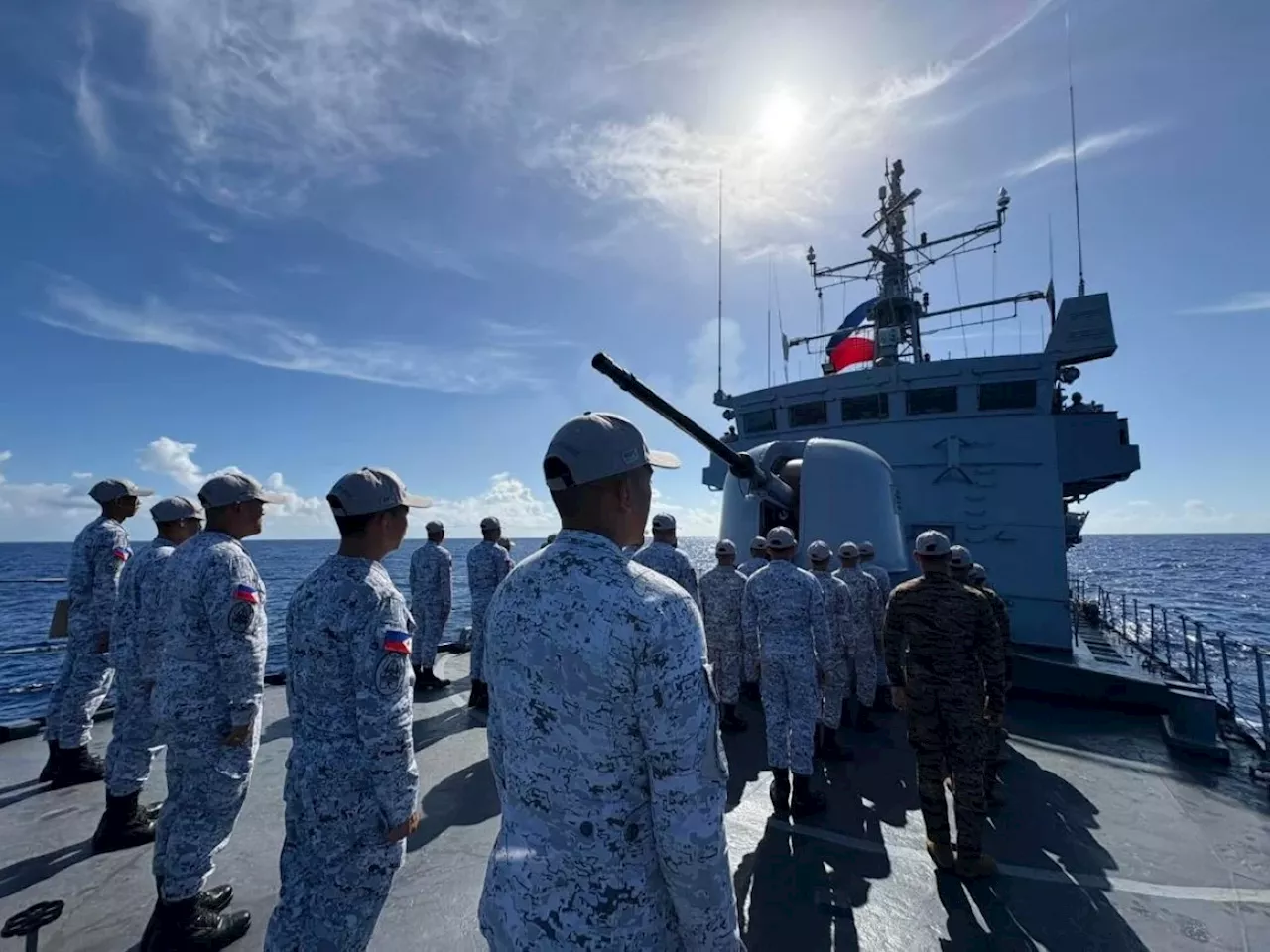 National flag raised over Philippine Rise