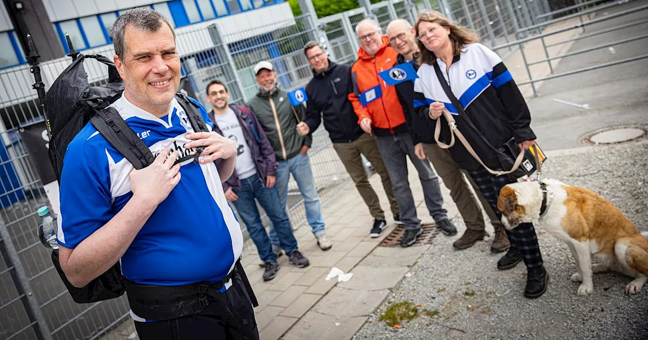 So läuft die Wanderung nach Berlin für Arminia-Fan Jens Stöcker