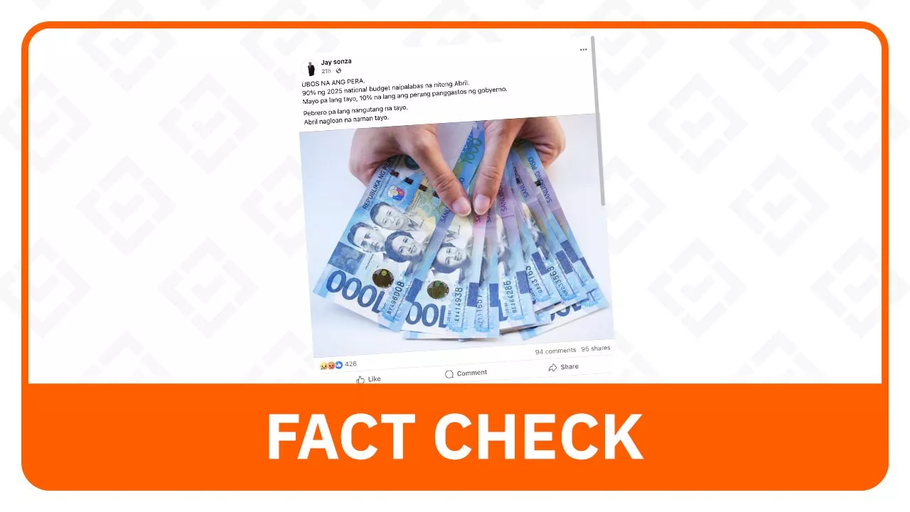 FACT CHECK: DBM’s 90% budget release in April does not mean actual spending