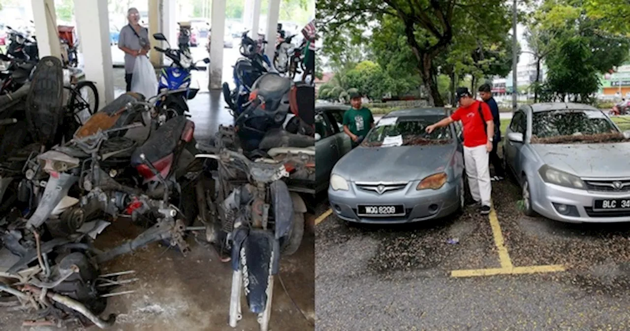 Parkir Dipenuhi Kenderaan Rosak & Usang Menyusahkan Penduduk Di Kawasan Pangsapuri