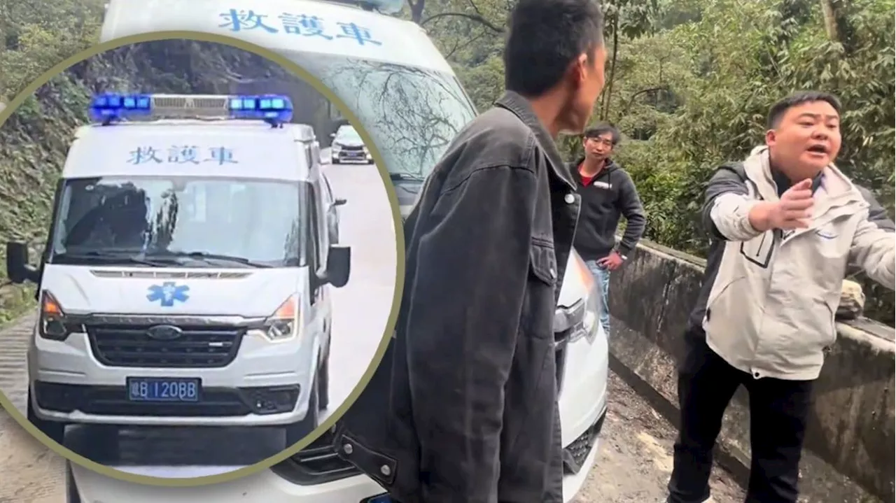 Chinese ambulance uses siren to clear way for tourists, sparks public outrage