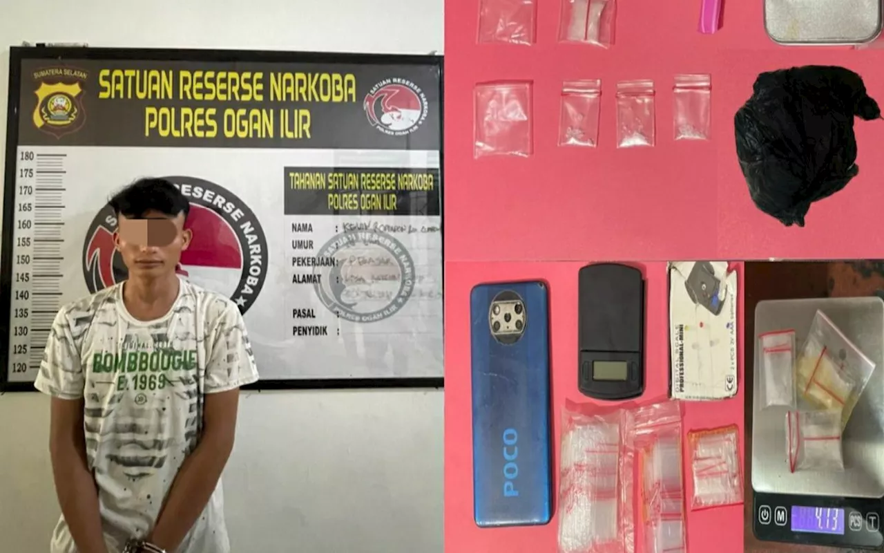Edarkan Sabu-Sabu, KZ Ditangkap Satresnarkoba Polres Ogan Ilir