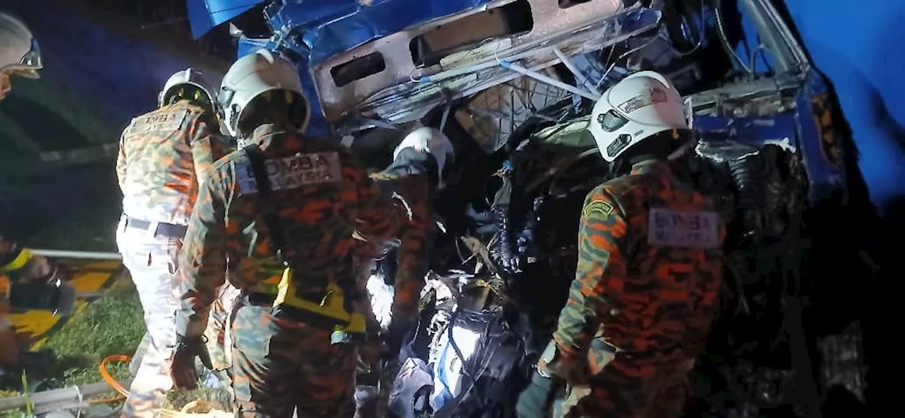 Trailer lorry driver killed in four-vehicle crash in Perak