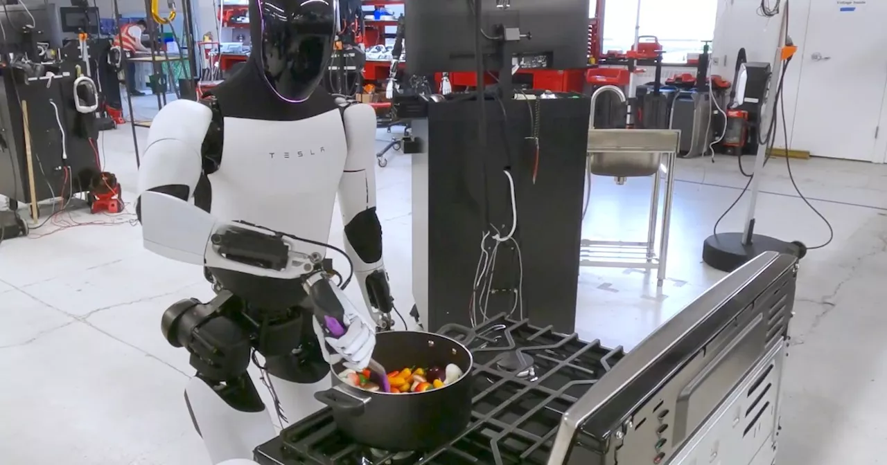The Tesla bot isn’t superhuman yet, but it can make dinner