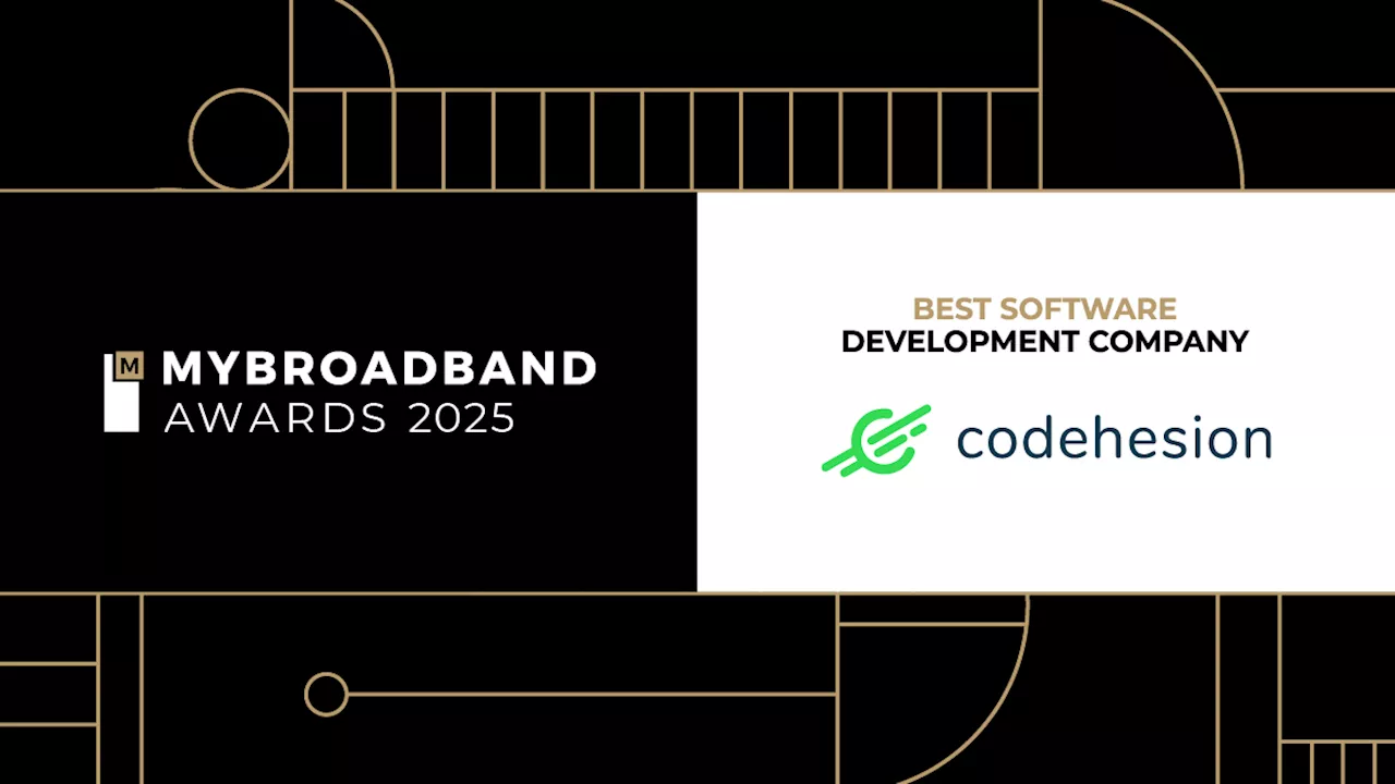 2025 MyBroadband Award for Best Software Development Company – Codehesion takes the gold