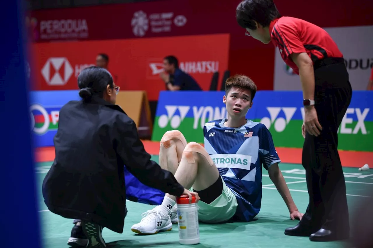 Home setback again as Tze Yong is out with injury in first round