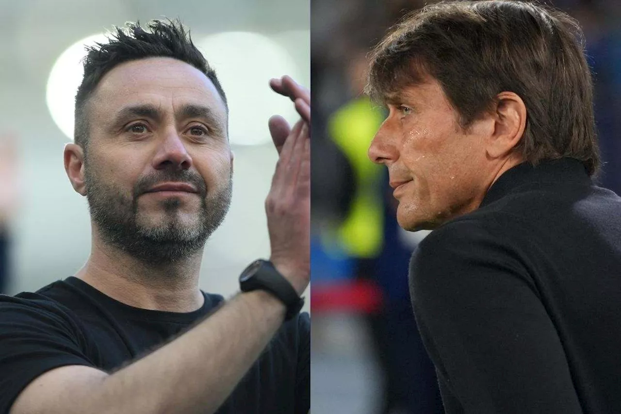 De Zerbi al posto di Conte: annuncio incrociato Juve-Milan