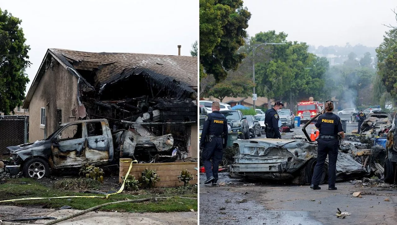 Small plane crashes into San Diego, California street; ‘more than one’ fatality