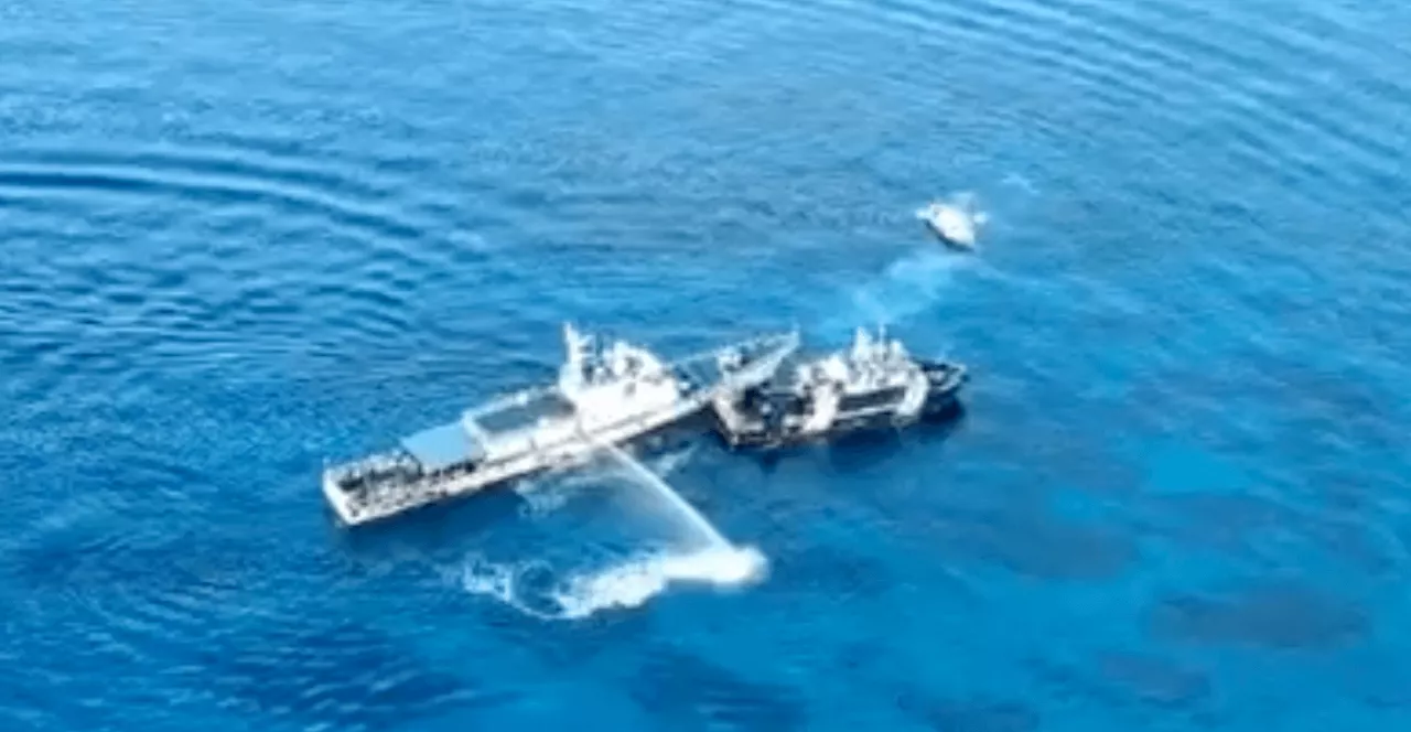‘Hostile action’: Philippines condemns China over water cannon use vs research ships near Pag-asa