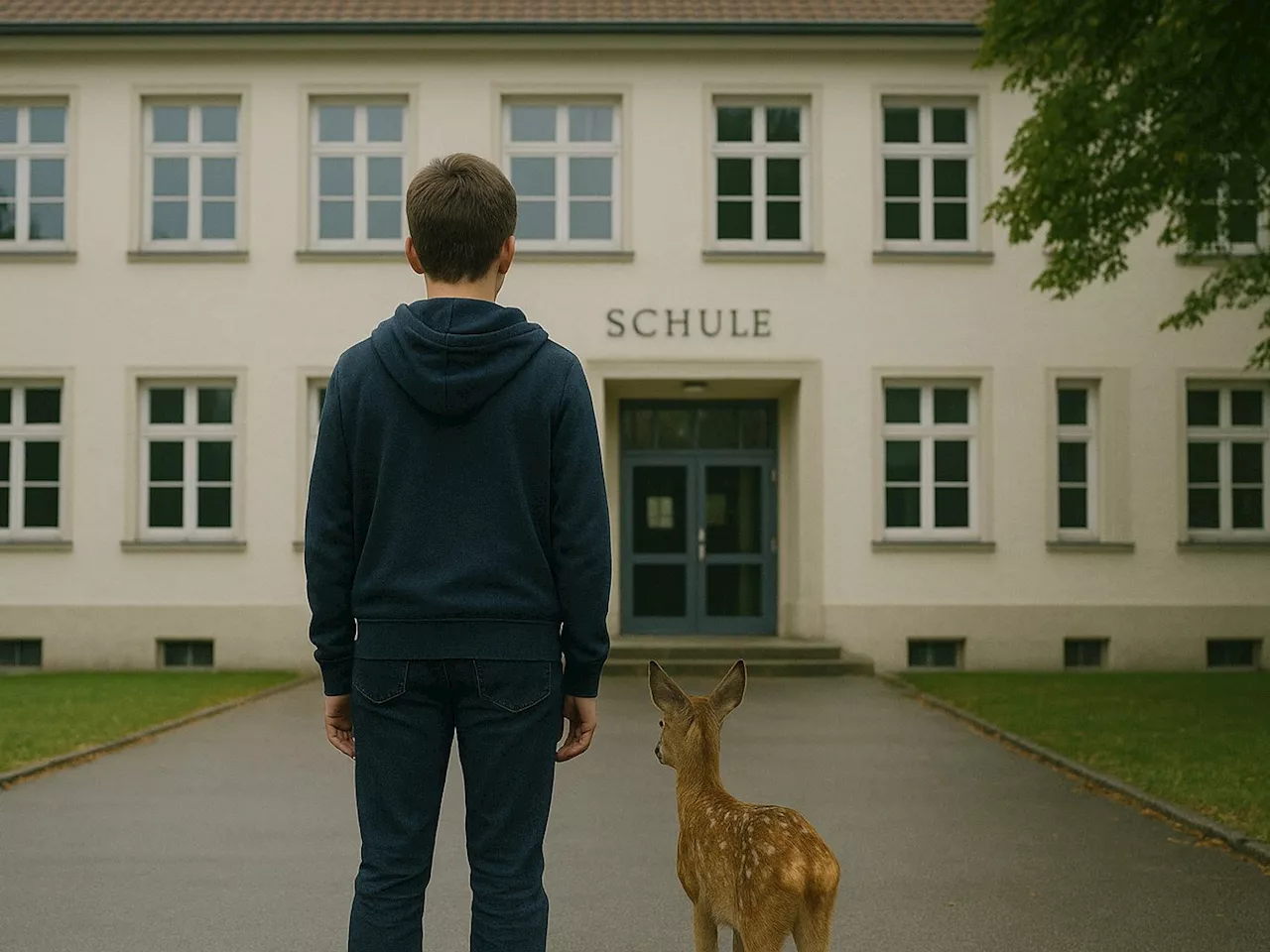 Schüler bringt Rehkitz mit zur Schule