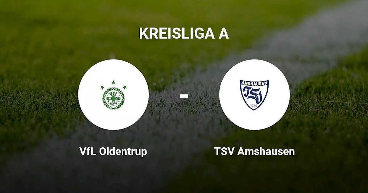 TSV Amshausen unterliegt gegen VfL Oldentrup
