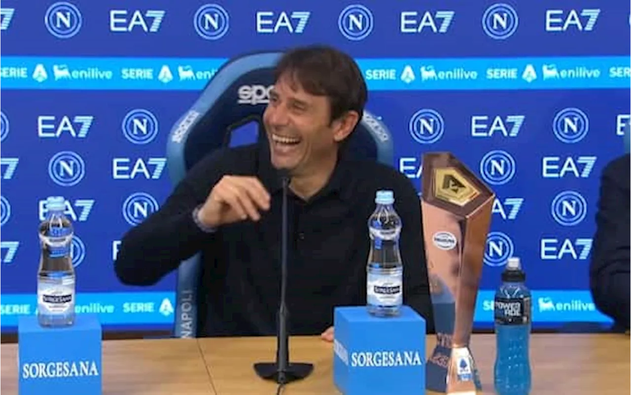 Napoli-Cagliari, Conte: 'Vincere qui molto difficile. Futuro? Ora ci stiamo godendo tutto'