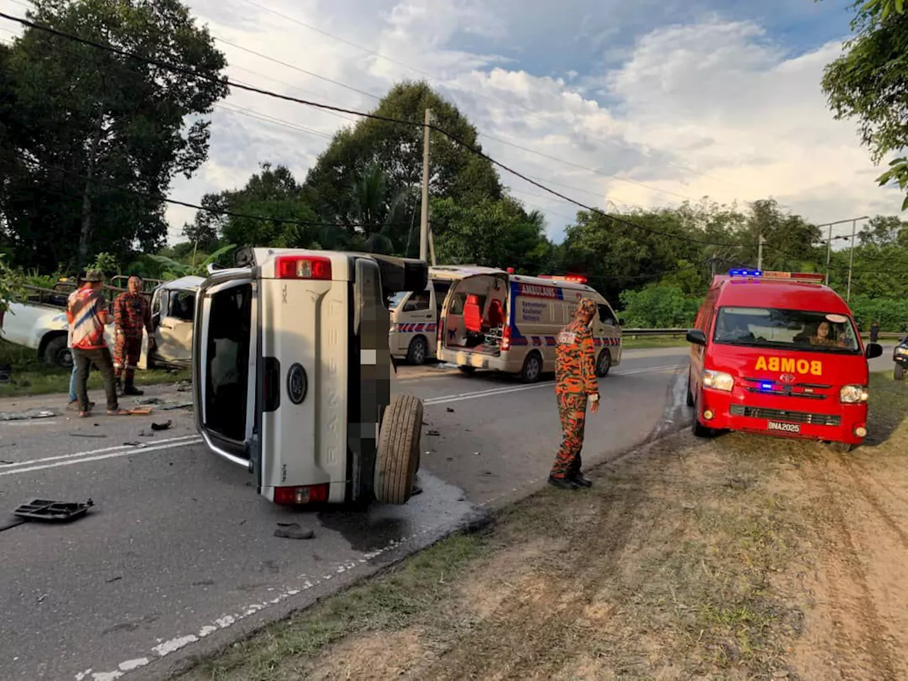 Five injured, two with broken bones in Sook two-vehicle crash