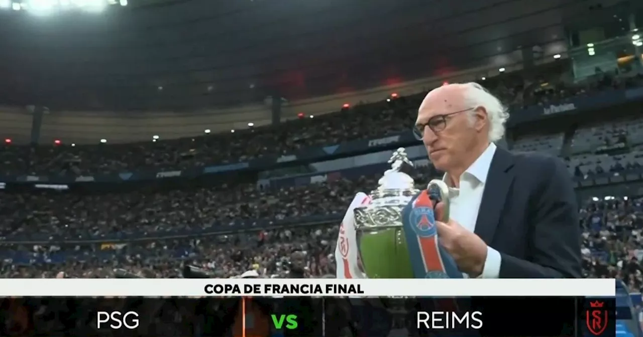 Video: Bianchi ingresó el trofeo para el campeón francés