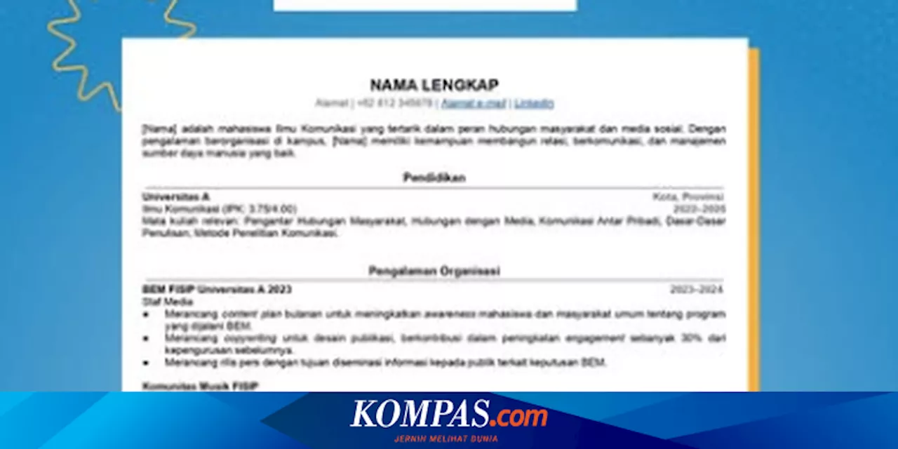 Tips Bikin Curriculum Vitae ATS 'Friendly' ala Kemendikti