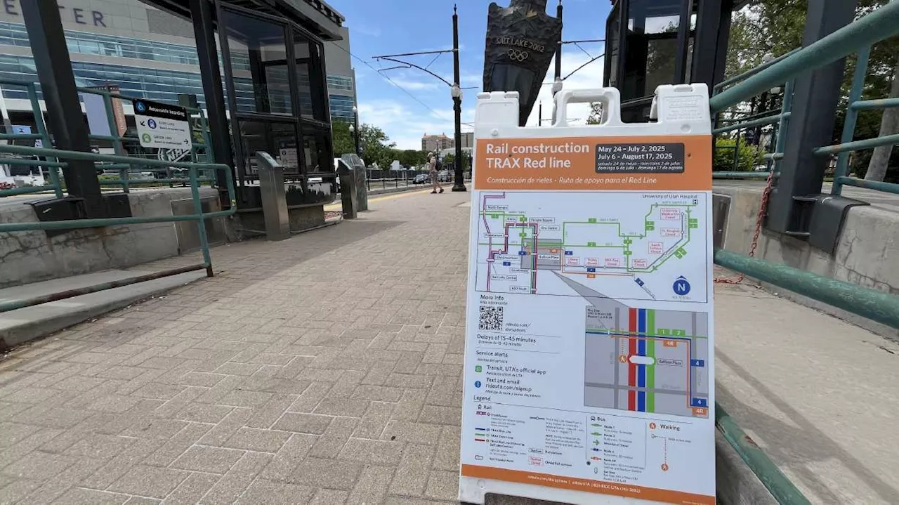 Why UTA is drastically shifting TRAX Red Line service for most of the summer