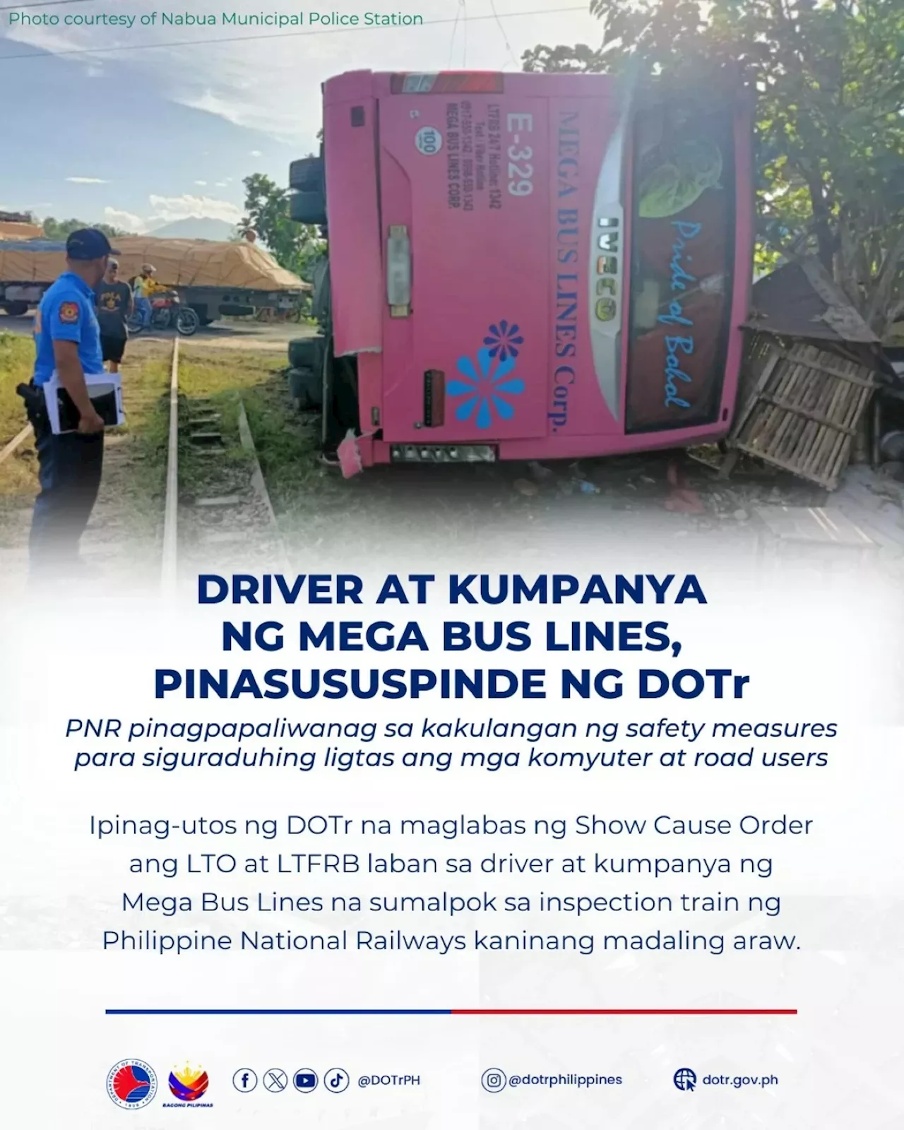 14 hurt in bus-train collision in Camarines Sur