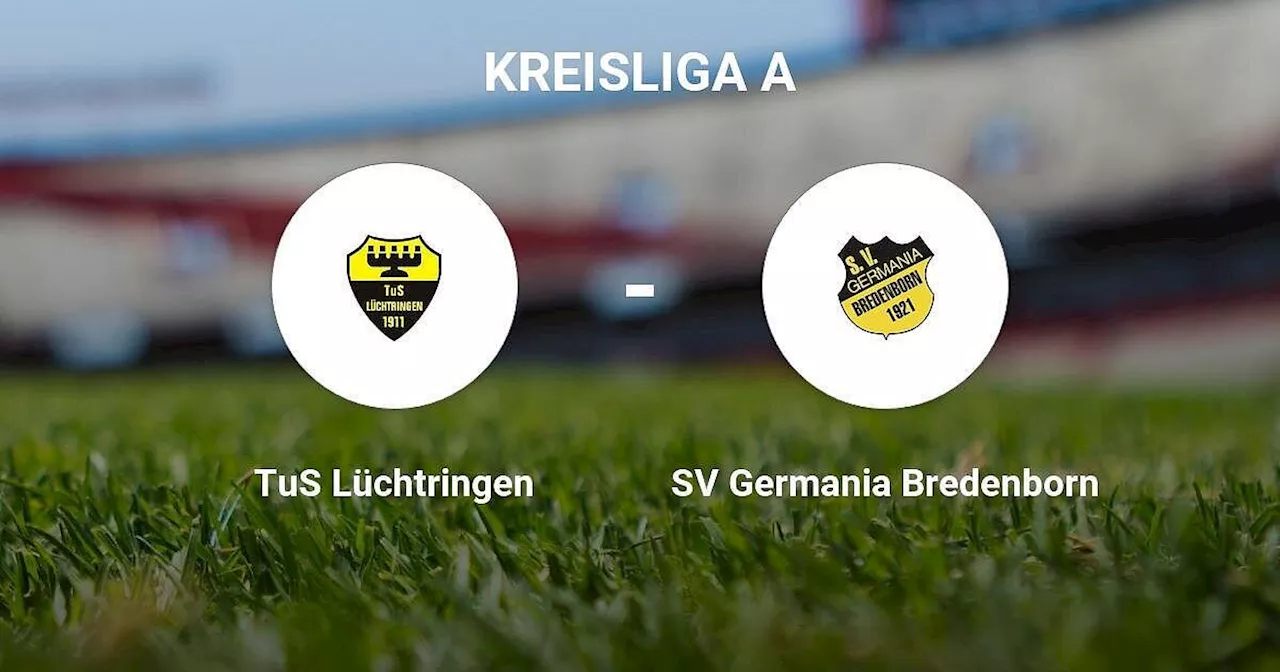 SV Germania Bredenborn erleidet üble Niederlage gegen TuS Lüchtringen