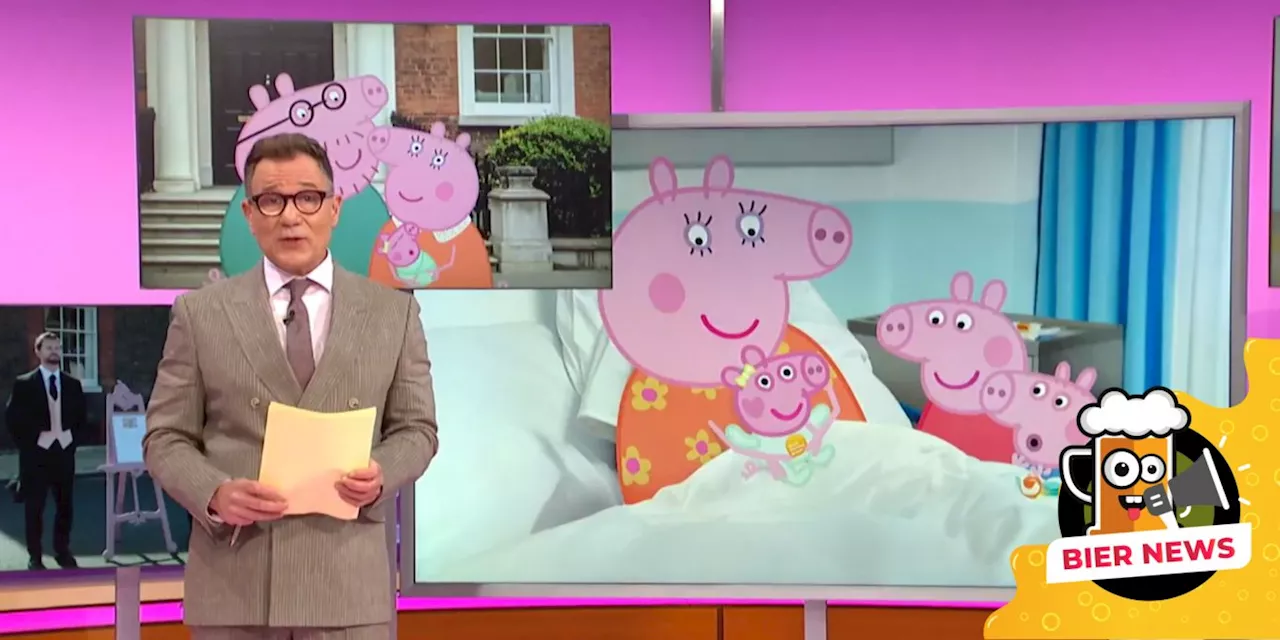Grossbritannien: Geburt von Peppa Wutz' Schwester ist Breaking News