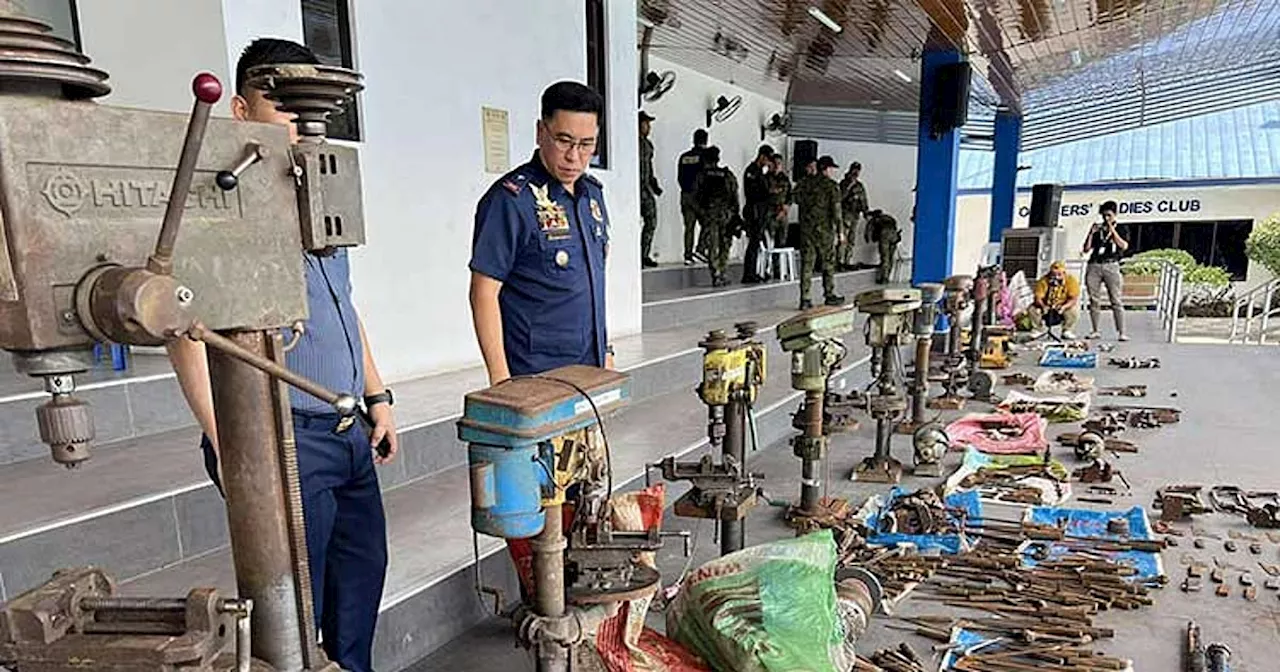 Gun manufacturing tools surrendered in Danao