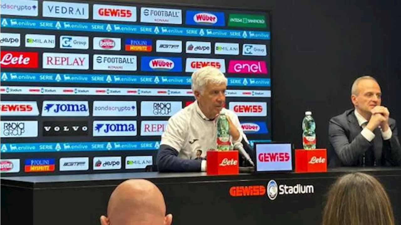 Atalanta, Gasperini: 'Per la prima volta dovrò abbassare l'asticella, non so se sarà accettato'