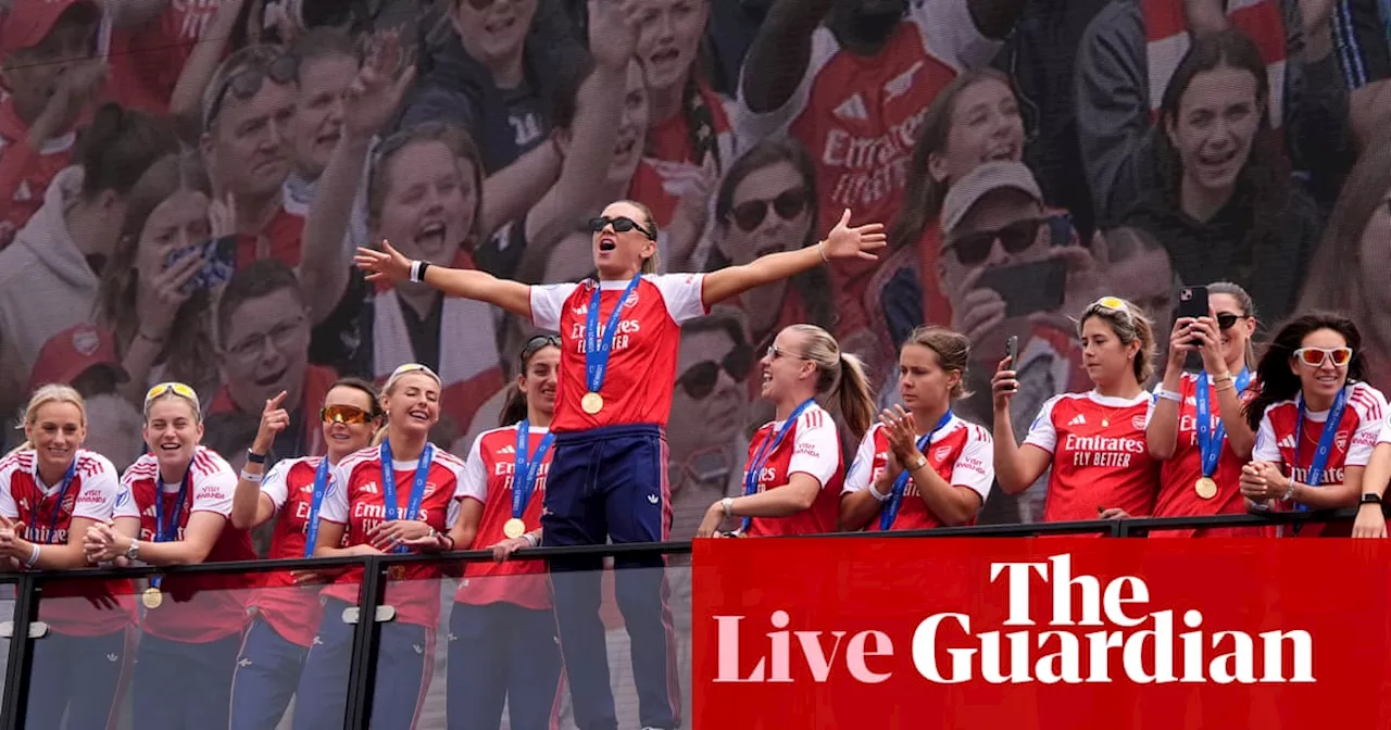Arsenal, Crystal Palace and Liverpool hold trophy celebrations and parades