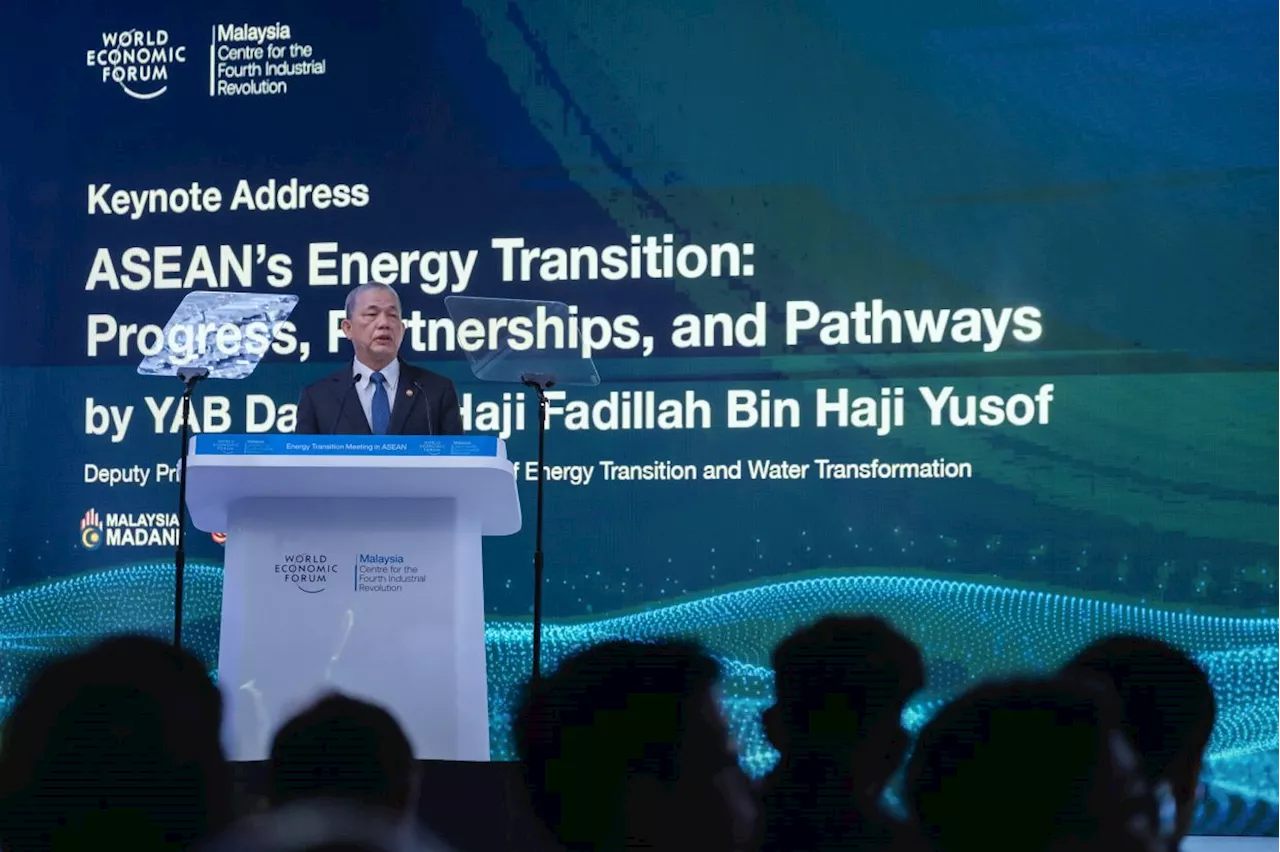 Fadillah: Malaysia urges Asean unity for fair, inclusive energy transition
