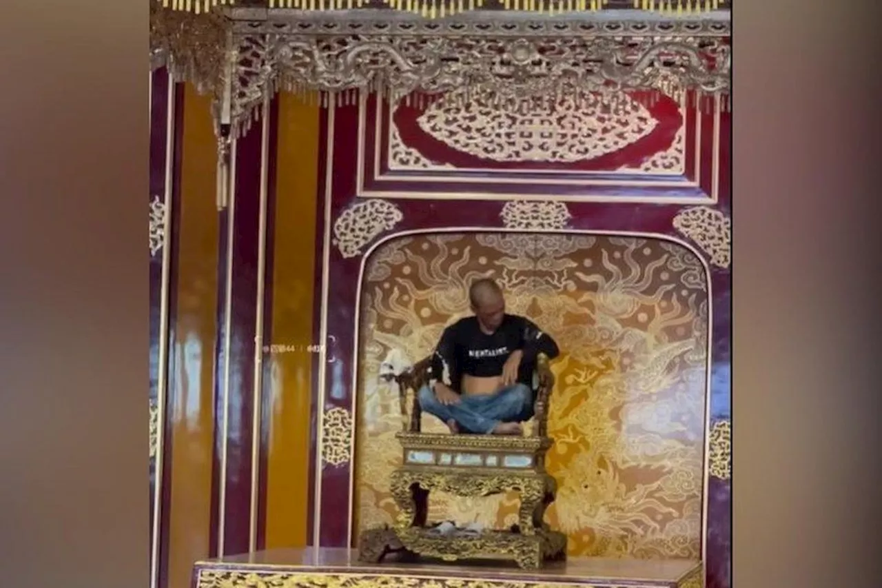 Vietnam police detain man over damage to ancient throne
