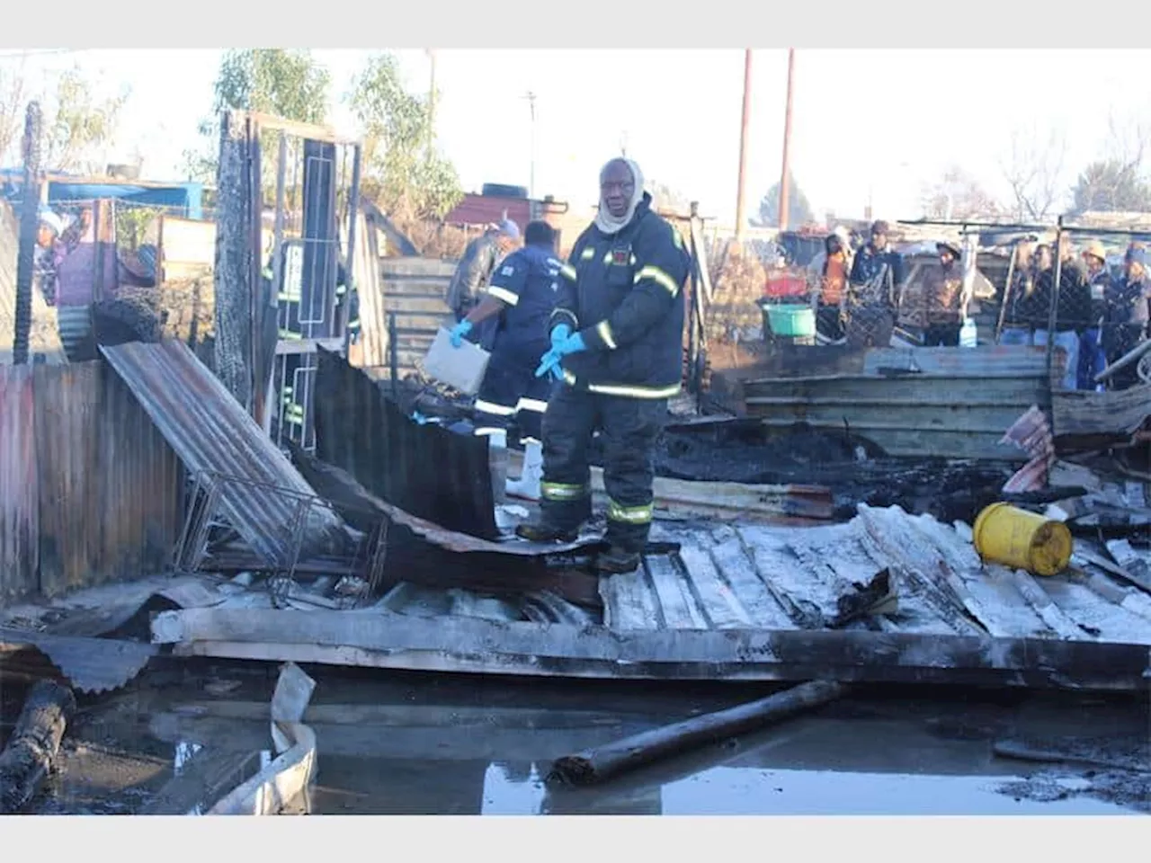 WATCH: Tragedy strikes as family of six perishes in shack fire, seven-year-old sole survivor