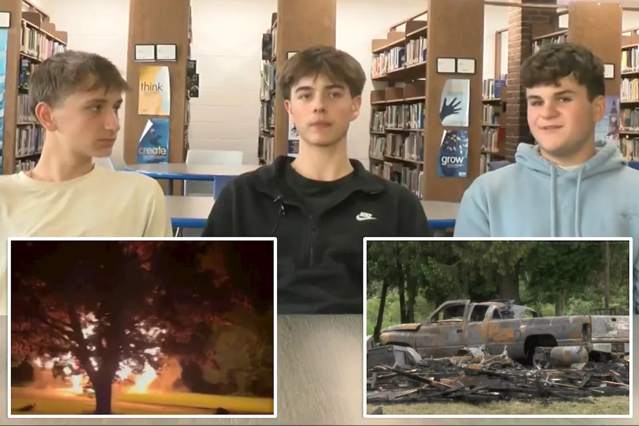 Dramatic video shows teens helping save family from burning home on way home from prom