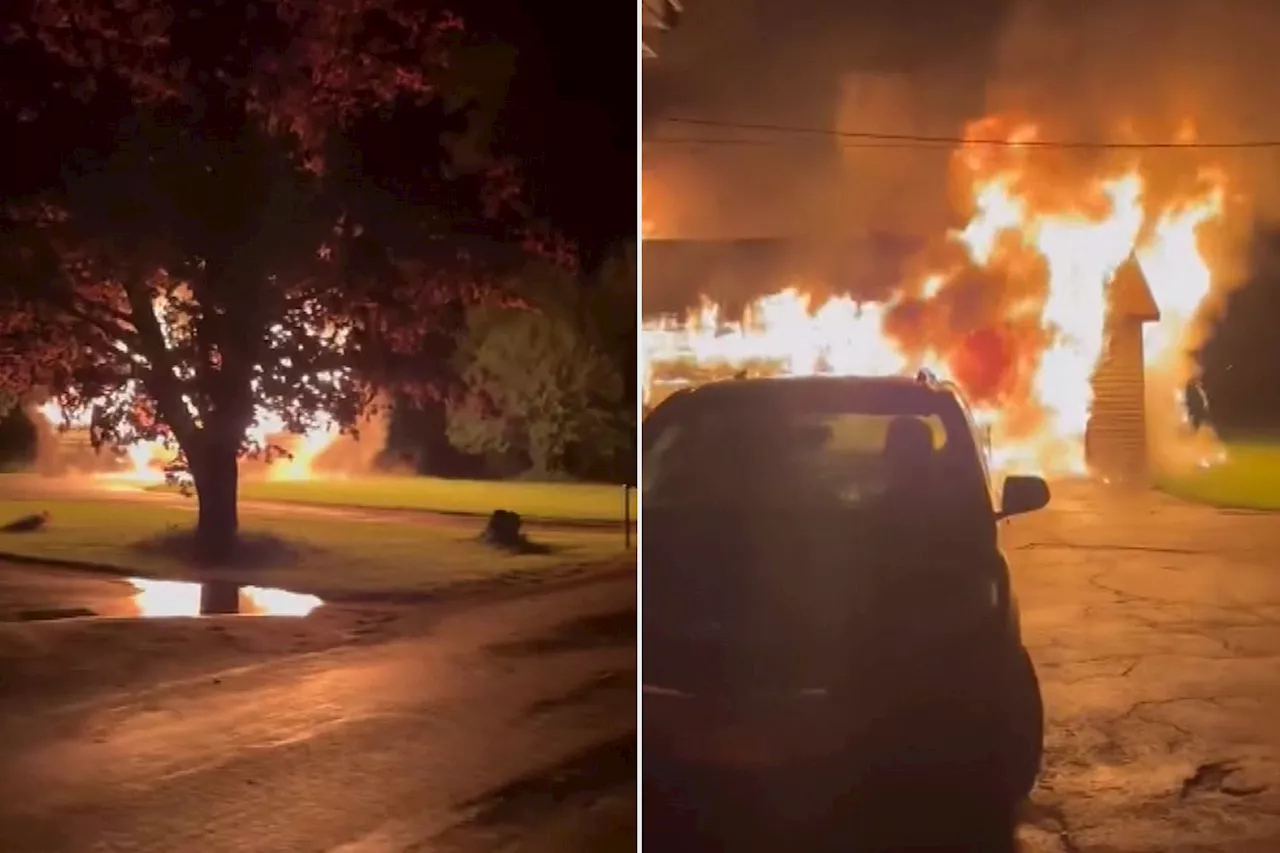 Teens on Way Home from Prom Help Save Family from Burning Home in Dramatic Phone Footage